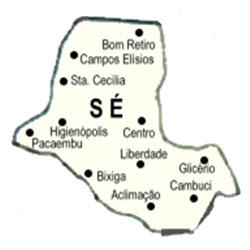 Mapa Centro de SP